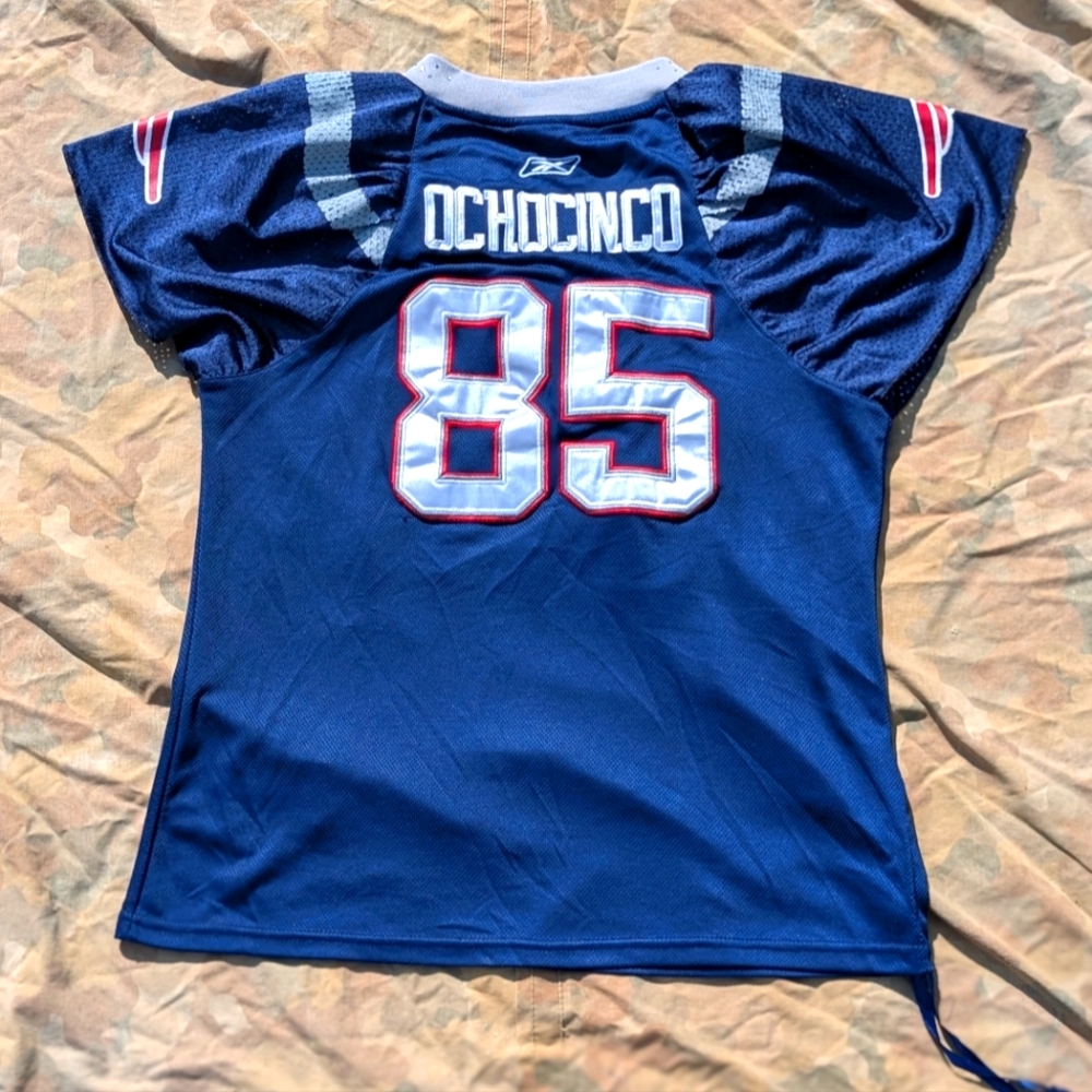 NFL New England Patriots Chad Ochocinco #86 Reebok Jersey Women's XL Bedazzled